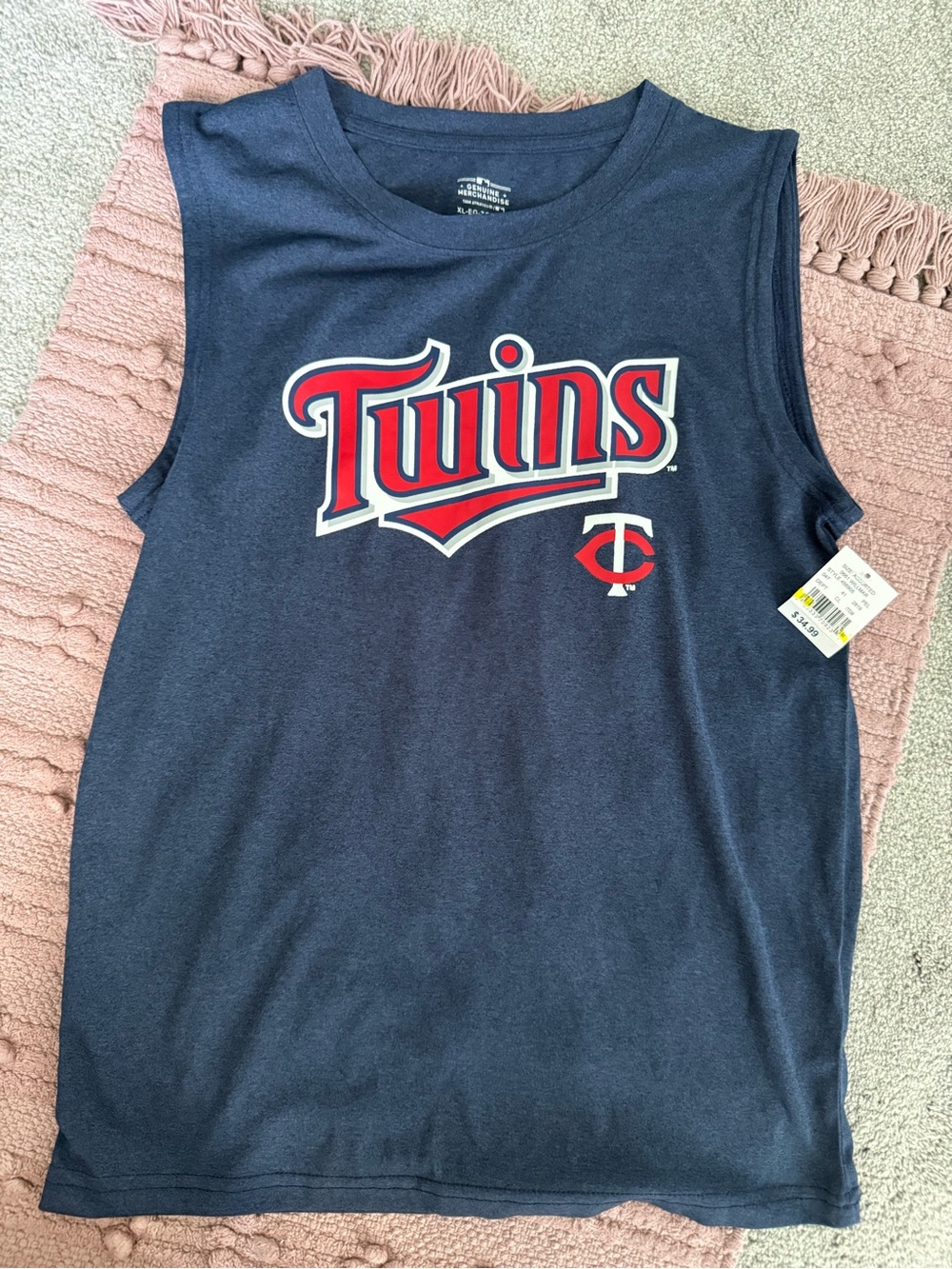 Minnesota Twins Navy Sleeveless Kid’s Tee